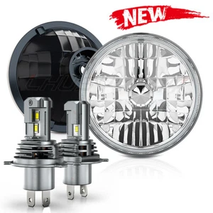 For 1949-1952 Chevy Styleline Deluxe 7" inch Round DOT LED Headlights Hi/Lo Beam - Picture 1 of 17