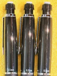 Paper Mate PhD Pencils .5mm Rare Gloss Black and Chrome(3), NOS - Picture 1 of 8