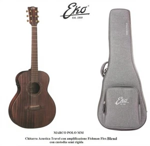 EKO MARCO POLO MM Chitarra Acustica Travel Fishman FlexBlend custodia semirigida - Foto 1 di 8