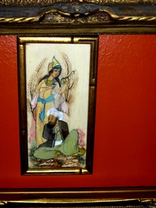Amazing Painting to Fulfill Wishes Lovely Handmade in acrylics ink, pen, framed - Picture 1 of 9