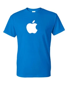 New Apple Logo T-Shirt Unisex | S-XL Sizes | 9 Colors | Crew Neck Cotton Shirt - Picture 1 of 25