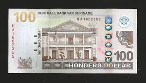 Suriname 100 Dollar 2020, P-166, UNC Banknote - Bild 1 von 2