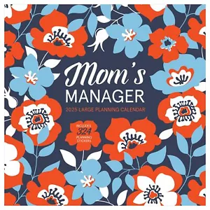 2025 Mom's Manager Wall Calendar | Large Grids for Appointments and Schedulin... - Picture 1 of 3