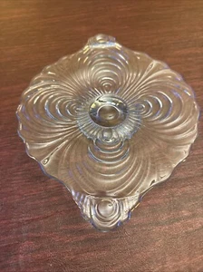 Vintage Cambridge Plate Caprice 1940’s Oval Footed Clear Glass Candy Dish Nice! - Picture 1 of 7