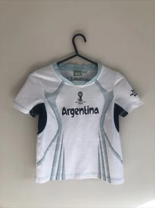 Argentina 2014 World Cup Football Shirt Kids Size 7-8y - Picture 1 of 9