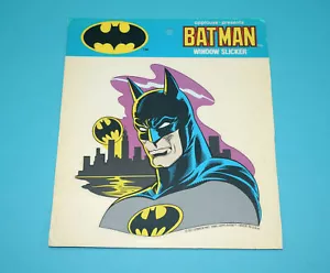 BATMAN WINDOW SLICKER CLING STICKER MOC MOSC 1989 APPLAUSE - Foto 1 di 3