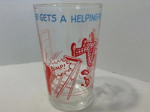 Vintage 1973 Archie Comic Jelly Glass Archie ottiene una mano di aiuto HOT DOG - Foto 1 di 4
