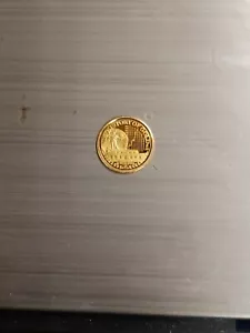 Gold Coin Small .5 Of A Gram. Uncirculated Condition!! Updated Description! 14K - Picture 1 of 6