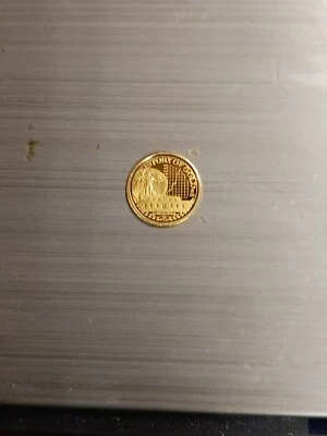 Gold  Coin Small .5 Of A Gram. Uncirculated Condition!! Updated Description! 14K - Image 1 of 4