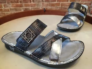 Alegria Glimmer Glam Victoriah Multi-Strap Slide Sandals 35 5 5.5 New - Picture 1 of 3