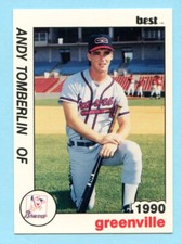 1990 Minor League Andy Tomberlin- Greenville Braves- Box 122