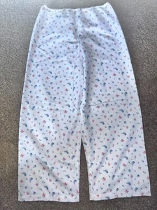 Vintage American Girl Flower Cotton Pajama Pants For Girls LARGE - 000837 - Picture 1 of 6