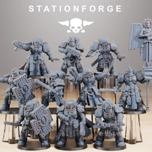 Socratis Guardmen (x10)/TTRPG/Wargaming/Grim Dark/3Dprinted/Station Forge - Foto 1 di 13