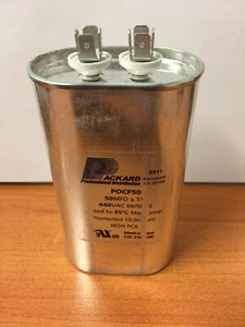 Packard Motor Oval Capacitor 50 MFD 440 Vac POCF50   (201026) - Picture 1 of 1