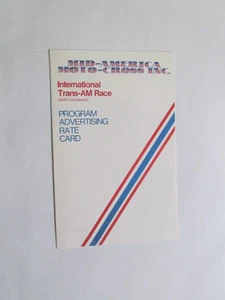 Mid - America Moto - Cross Inc. Program Advertising Rate Card November 1971 AMA - Bild 1 von 3