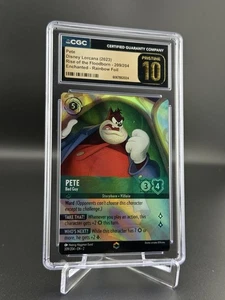 Pete Bad Guy Enchanted 209 Disney Lorcana Rise of the Floodborn CGC 10 Pristine - Bild 1 von 2