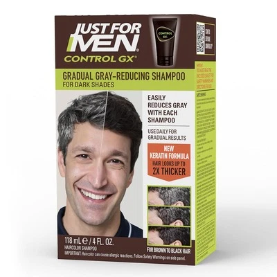 Just For Men Control GX Grey Reducing Shampoo, Gradual 4 Fl Oz (Pack of 1)  - Image 1 of 4