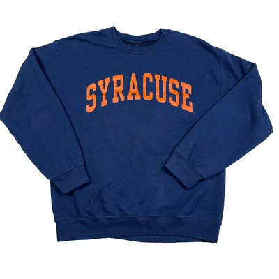 Syracuse Orange Sweatshirt Adult Medium Crewneck Sweater Spellout Retro Y2K Mens - Image 1 of 4
