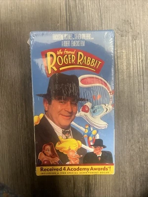 WHO FRAMED ROGER RABBIT VHS NEW SEALED Bob Haskins 1988 Touchstone Pictures - Image 1 of 4