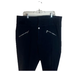Ashley Stewart Größe 20 schwarz Moto Stretch Skinny hohe Taille Damen Jeans - Bild 1 von 7