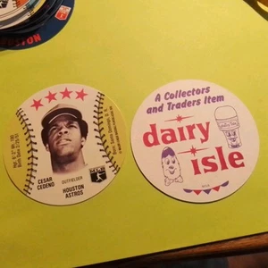 CESAR CEDENO -HOUSTON ASTROS-DAIRY ISLE "COLLECTOR'S and TRADERS ITEM" DISC #NNO - Picture 1 of 1