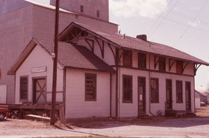 BR Orig Dia ICG ehemaliger GM&O Gulf Mobile & Ohio Depot Lexington IL 1977 - Bild 1 von 1