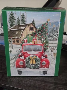 Weihnachtsfeier 2022 übergroßes Puzzle 1000 Teile 27" x 39" rot LKW Scheune-neu - Bild 1 von 3