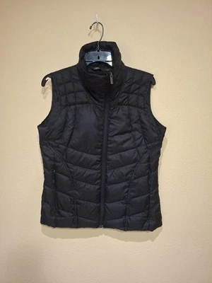 Chaleco acolchado Nau plumón de ganso cremallera asimétrica para mujer S negro ligero Foto 1 de 4