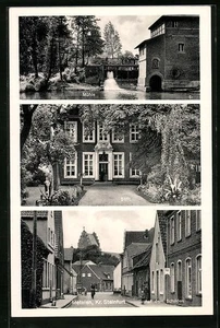 AK Metelen / Steinfurt, Mühle, Stift, Straßenpartie auf dem Schilden  - Picture 1 of 2