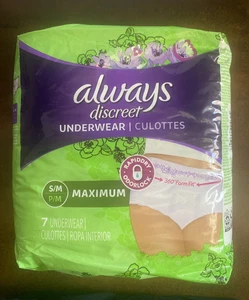 Biancheria intima donna sempre discreta S/M numero 7 100-190 libbre massima protezione - Foto 1 di 6