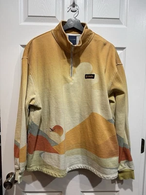 Kith x Columbia Orange Sun Quarter Zip Sweater Monday Program Ronnie Fieg - Image 1 of 4