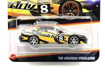 Hot Wheels Neon Speeders '98 Honda Prelude black SUPER CUSTOM WHEEL SWAP by AEB - Image 1 of 4