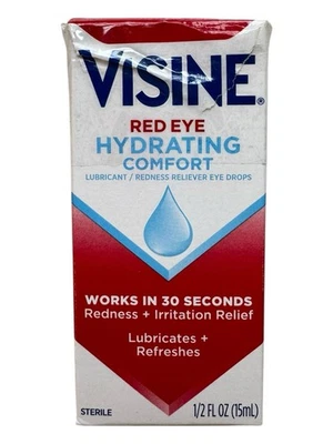 Gotas lubricantes hidratantes para aliviar el enrojecimiento para ojos Visine Red Eye - 0,5 oz - Ex: 9/27 Foto 1 de 4