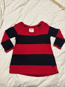 Vintage Abercrombie Kinder Mädchen Größe XL Shirt rot/blau gebraucht, in einwandfreiem Zustand - Bild 1 von 7