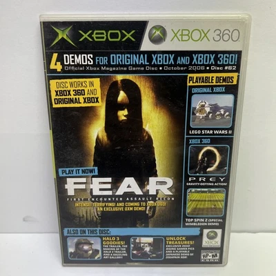 Xbox & 360 Demo October 2006 Official Xbox Magazine FEAR #62 - Image 1 of 4