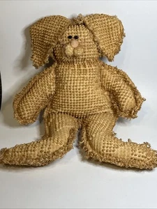 "Animal de peluche decorativo vintage de conejo de chenilla de 15"" de alto" - Imagen 1 de 8