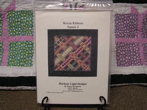 Harbour Light Designs "Woven Ribbons Square 4" Needlepoint Chart - NEW IN PKG! - Picture 1 of 3