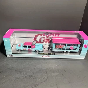 M2 Machines Hauler 1973 Chevrolet Cheyenne Super 30 & Iroc-Z Cherry Coke TW40 - Picture 1 of 6