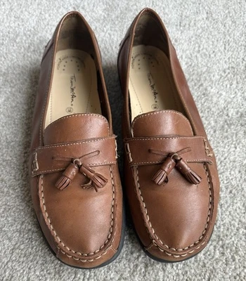 MOCASINES CON BORLAS DE CUERO THOM MCAN Talla 11W Para mujer Sin cordones Marrón Claro Tostado  Foto 1 de 4