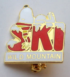 Wild Mountain Ski Area Minnesota Snoopy Ski Pin - Picture 1 of 5
