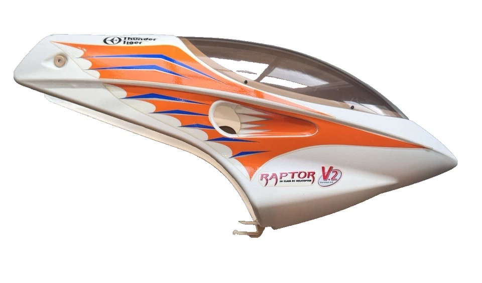 Thunder Tiger Raptor 30 V2 Original Plastic Canopy PV0364 - Image 1 of 3