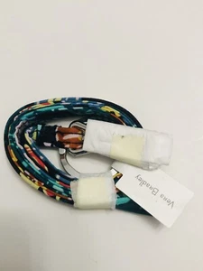 VERA BRADLEY LANDYARDY ID SOPORTE LLAVE CLIP HOLLAND HAPPY FLOOMS - Imagen 1 de 4