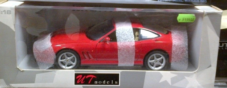 FERRARI 550 MARANELLO RED ON TAN BY UT MODELS 1:18 NEW IN BAD BOX AS PICTURED - Image 1 of 1