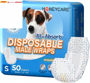All-Absorb A26 Male Dog Wrap, 50 Count, Small - Picture 1 of 7