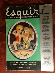 SELTENE ESQUIRE Zeitschrift Juni 1939 Abe Rattner George Petty Jinx Falkenburg - Bild 1 von 6