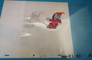 RARE 1980s PRODUCTION ANIMATION CELL DRAWING HE-MAN MOTU WOKRAPANWOOKI PRANKSTER - Picture 1 of 3