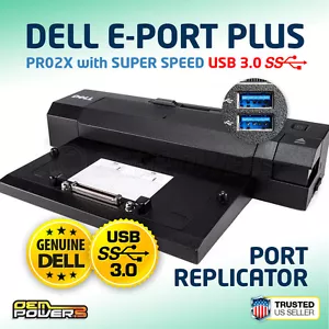 Dell USB 3.0 E-Port Plus M4800 M6400 M6700 M6800 3510 7510 7710 docking station - Foto 1 di 9