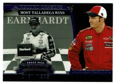 2006 Press Pass Legends #B47 Blue Parallel /1999 Dale Earnhardt Sr. & Jr. - Image 1 of 2