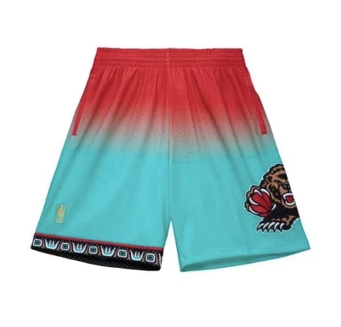 $85 Mitchell & Ness 1996 NBA Grizzlies Hardwood Fadeaway Swingman Shorts Men's S Cover