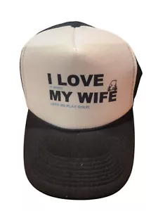 Vintage Otto I Love It When My Wife Puts Me Play Golf Rope Trucker Mesh Hat RARE - Picture 1 of 15